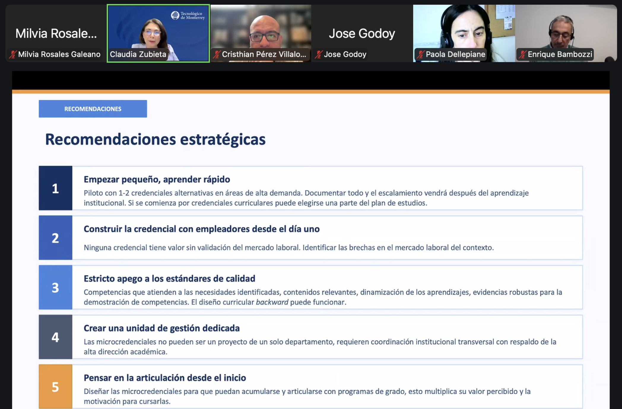 Proyecto MOCHILA inaugura serie de webinars sobre microcredenciales